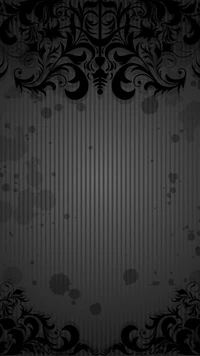 abstract, background, black, floral, flowers wallpaper