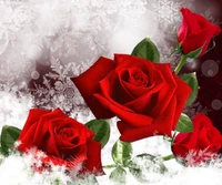 happy birthday, love, red rose, valentines day wallpaper