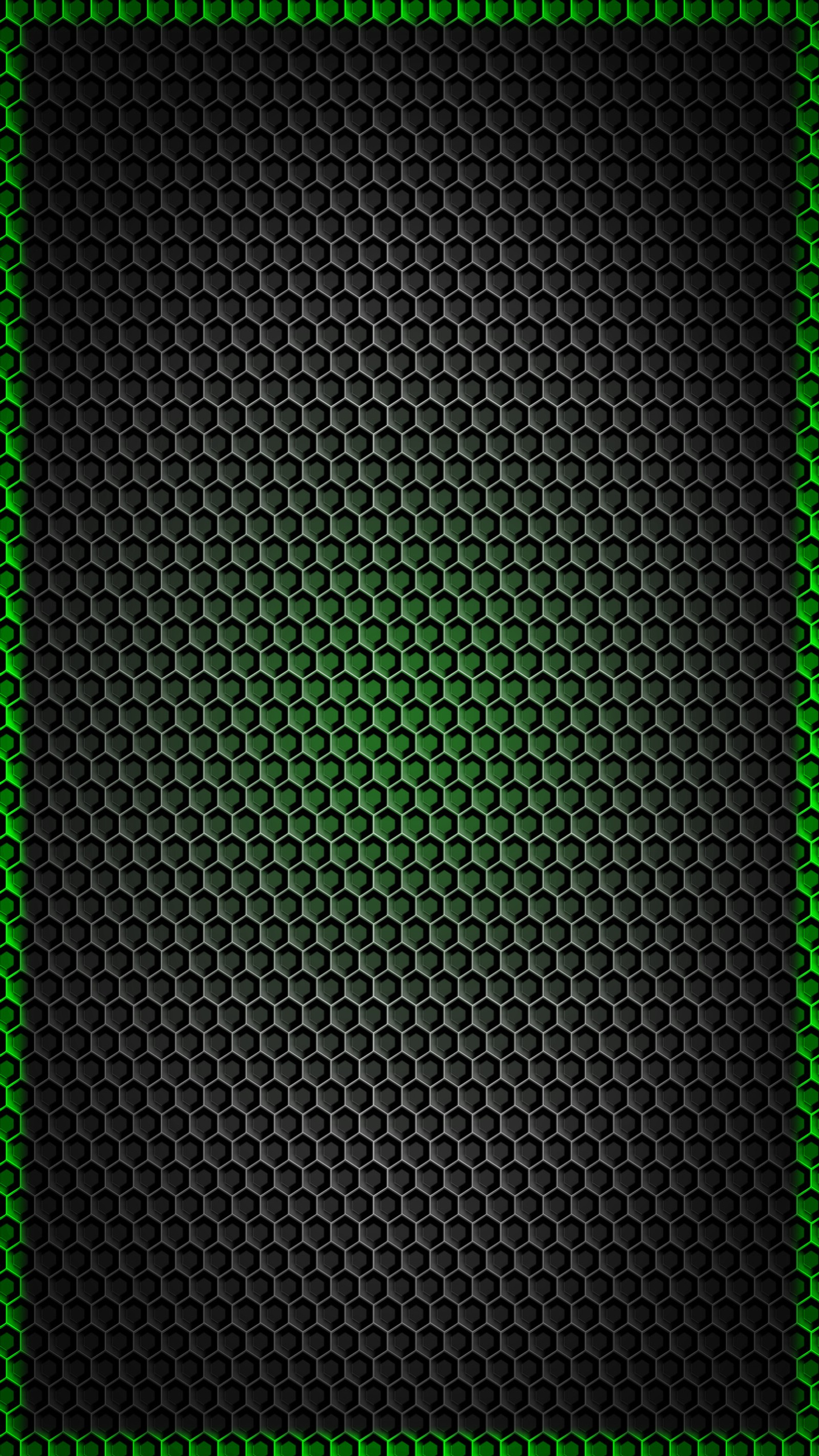 A green and black background with a pattern of circles (black, green)