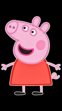 amoled, destacado, iphone, peppa, peppapig wallpaper