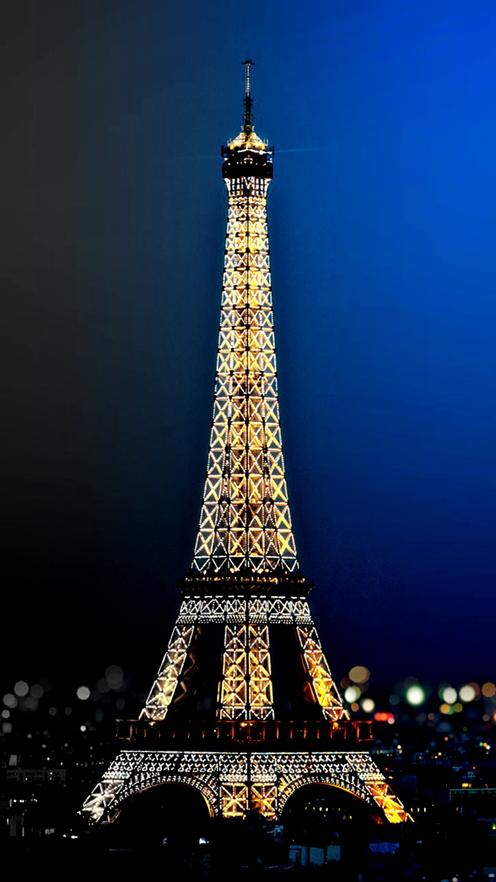 blue, bokeh, eiffel tower, paris, sparkling Download Wallpaper