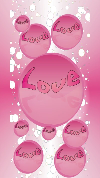 bubble, love, pink