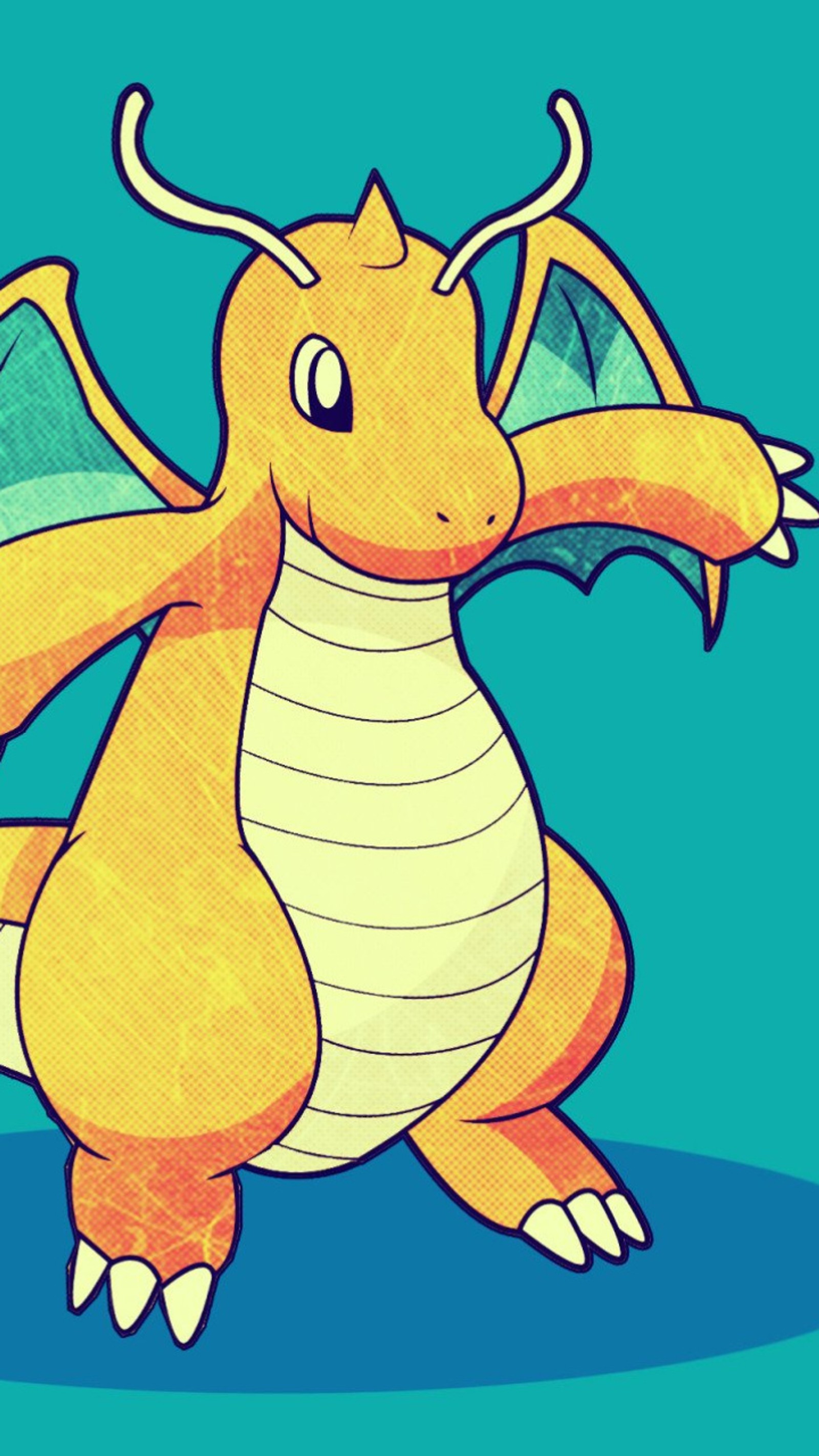 Скачать обои pokemon, драгонид, dragonite, hd, аниме