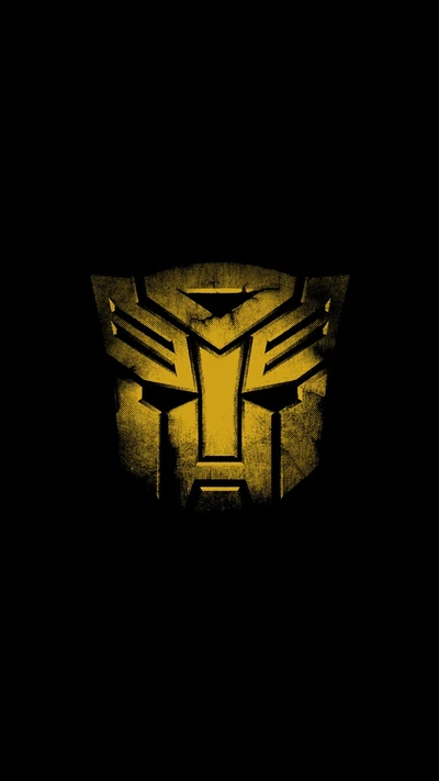 Logo des Transformers : Émblème iconique vert et jaune