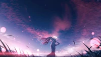 original, anime girl, dream, girly backgrounds, aesthetic