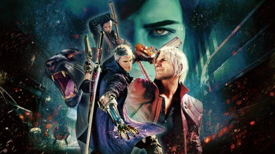 devil may cry 5, jogo de vídeo, edição especial, nero, dante