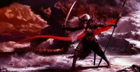 Fierce Warrior of Darkness: A Mythical Samurai in Battle