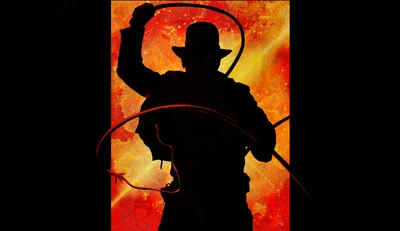 Silhouette Épique d'Aventure : Indiana Jones et le Cadran du Destin