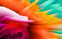 Vibrant Abstract Explosion of Colorful Strands