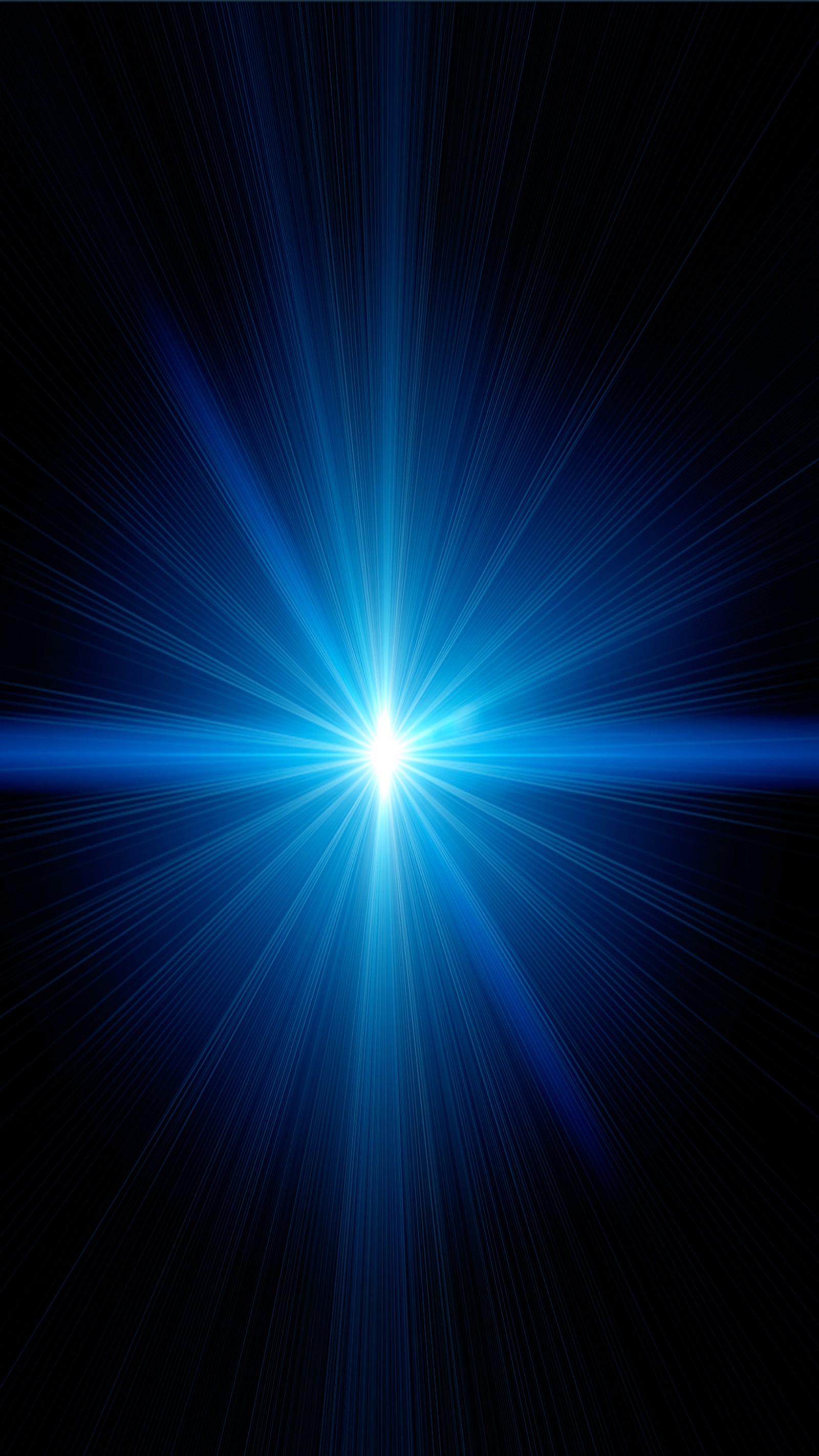 Arafed image of a blue star burst with a black background (blue flare, blue star)