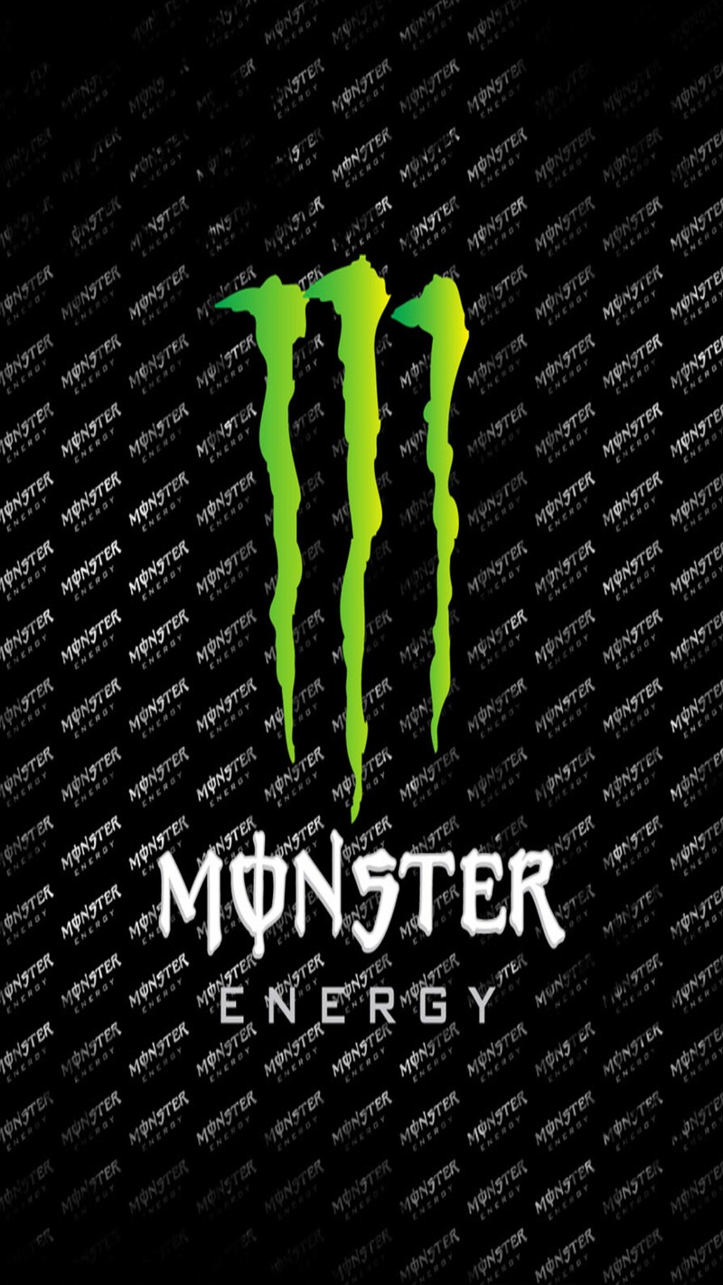 Логотип monster energy на черном фоне (монстр энергия, monster energy, другой)