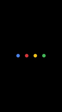 Google's Iconic Four-Color Logo on AMOLED Background