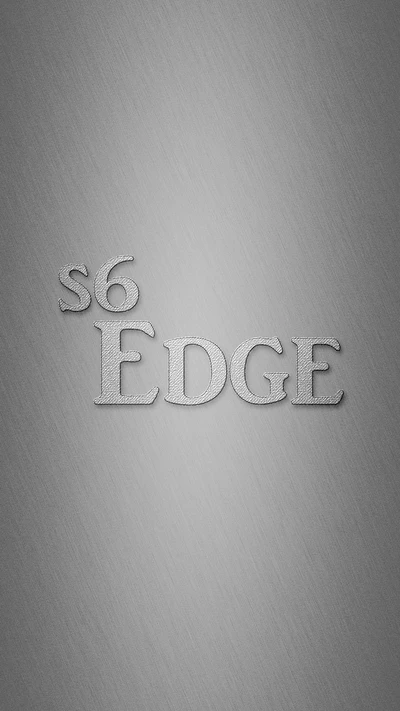 Textura de metal cepillado con grabado "s6 EDGE