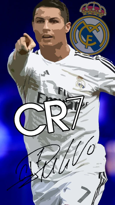 CR7: Cristiano Ronaldo comemorando com o Real Madrid