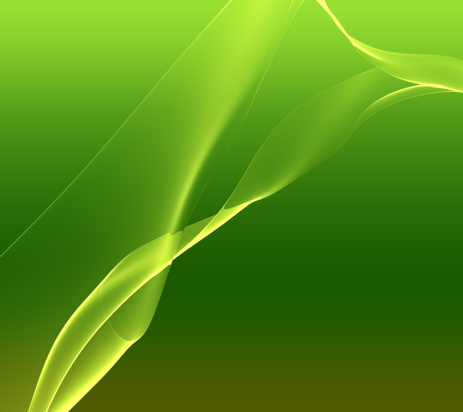 A close up of a green background with a curved design (ultra, xperia)