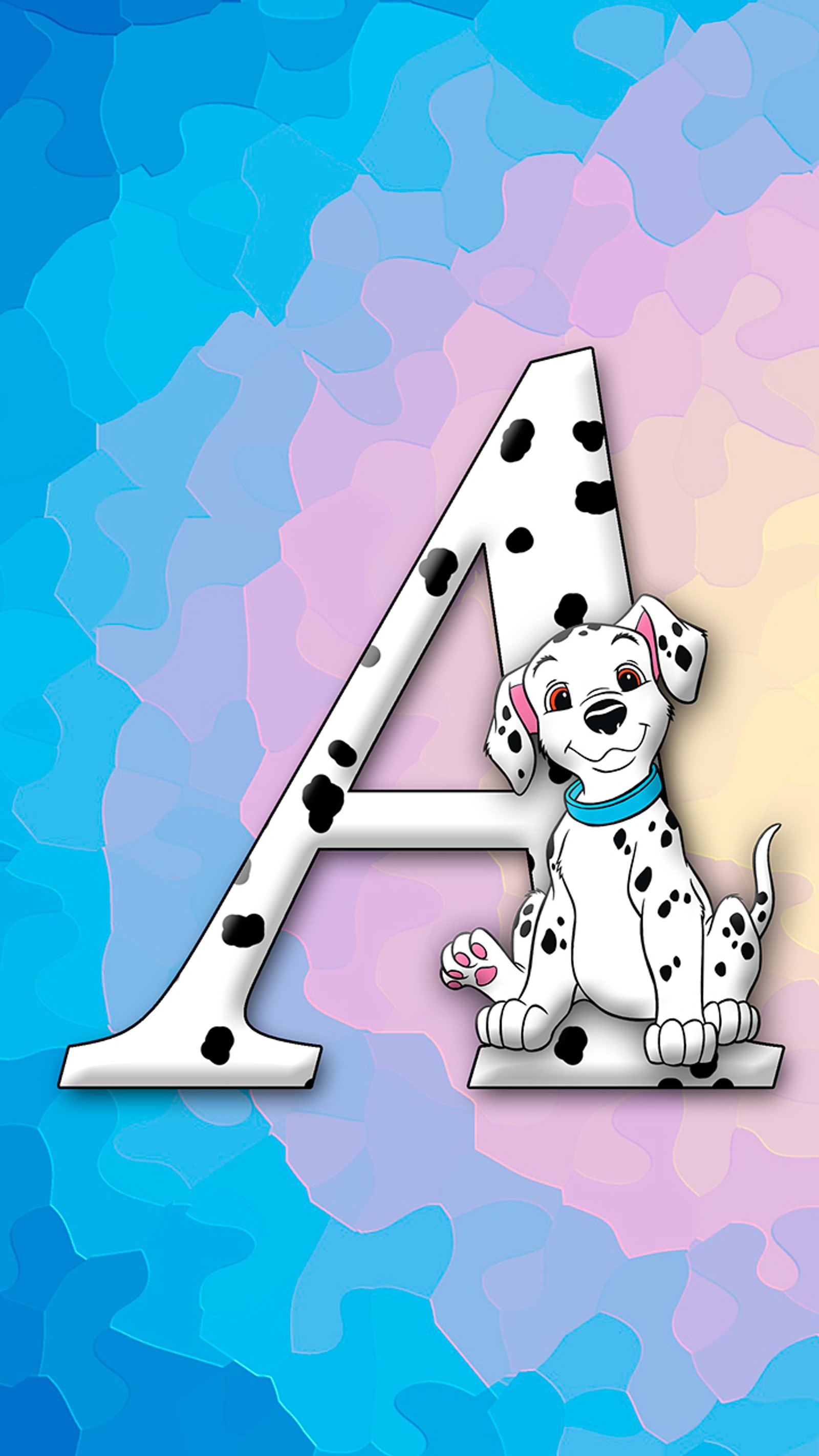 alphabet, cute, dalmatian, dog, letter wallpaper