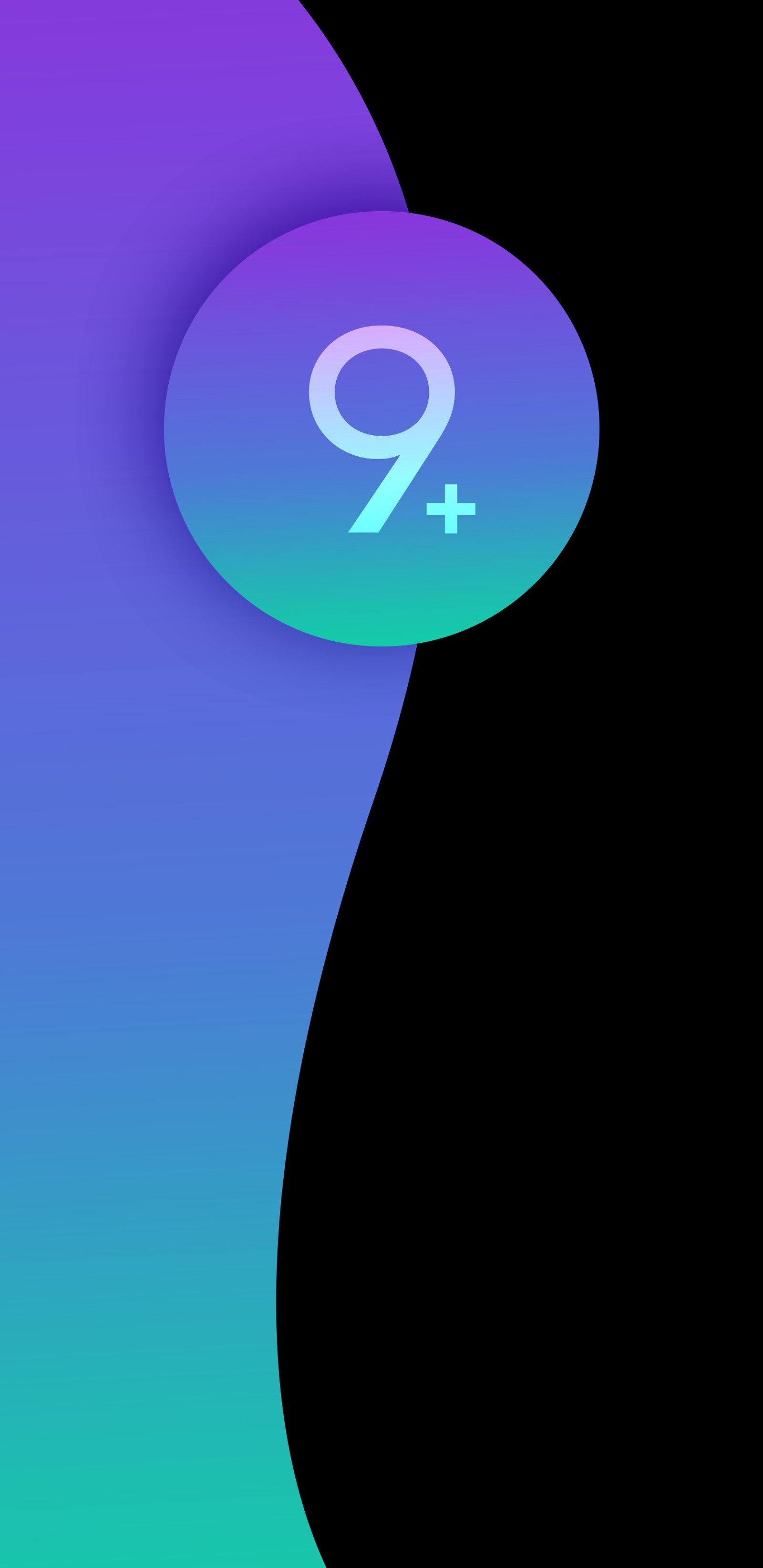 Gros plan sur un téléphone avec un numéro dessus (design, galaxie, dégradé, plys, s9)