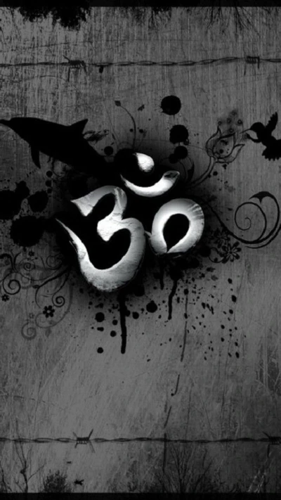 om, religios, black