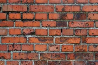 Rustikale Ziegelwand mit markanten Texturen und Mustern