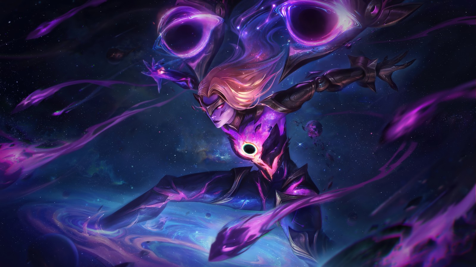 dark star, kaisa, league of legends, lol, video game wallpaper