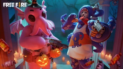 Skins de batalla real con temática de Halloween en Garena Free Fire