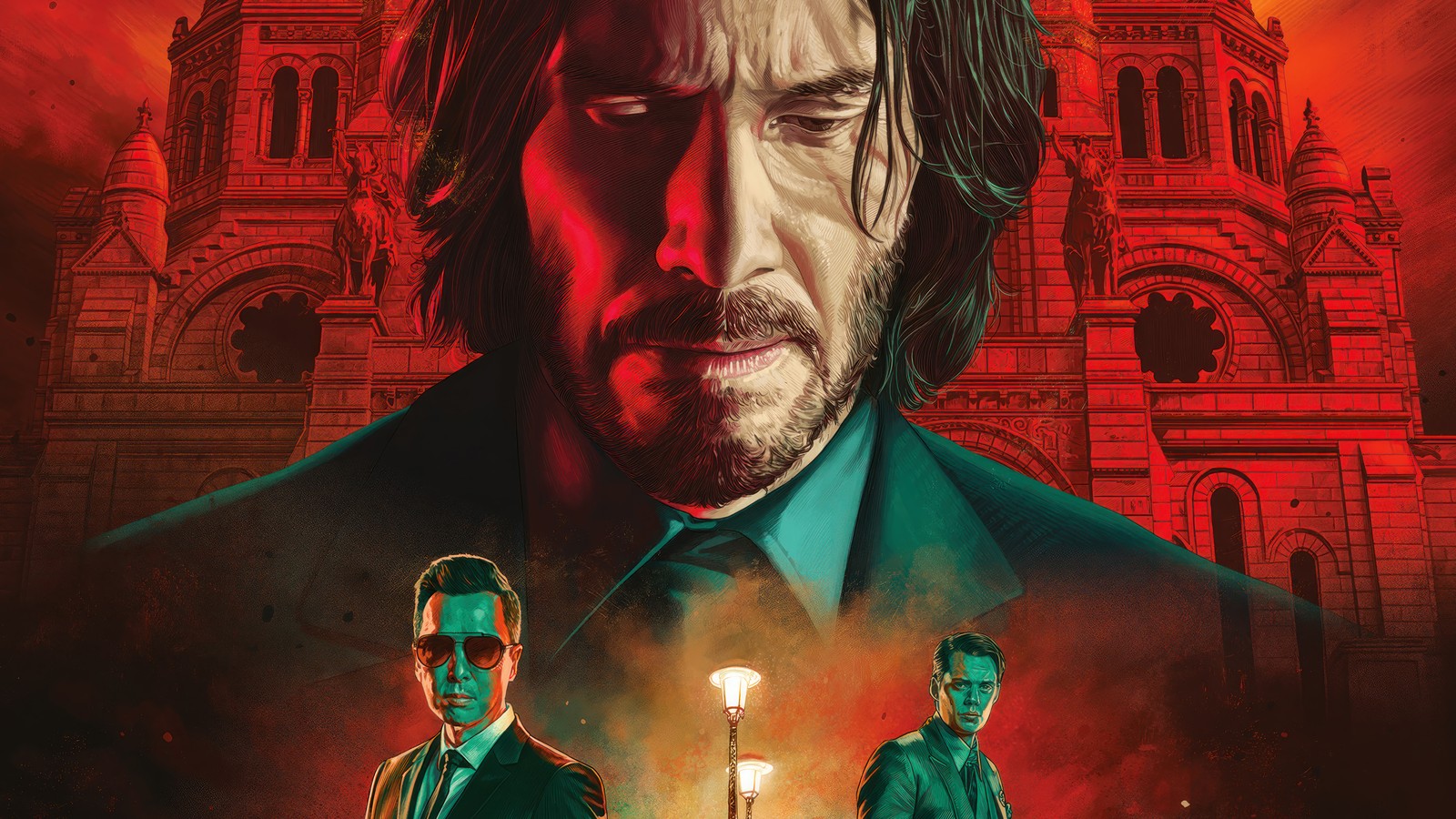 The poster for the movie john wick and john wick (john wick chapter 4, john wick, movie, 2023, poster)