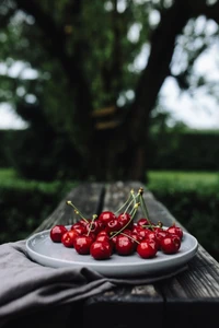 cherry, fruit, food, red, berry