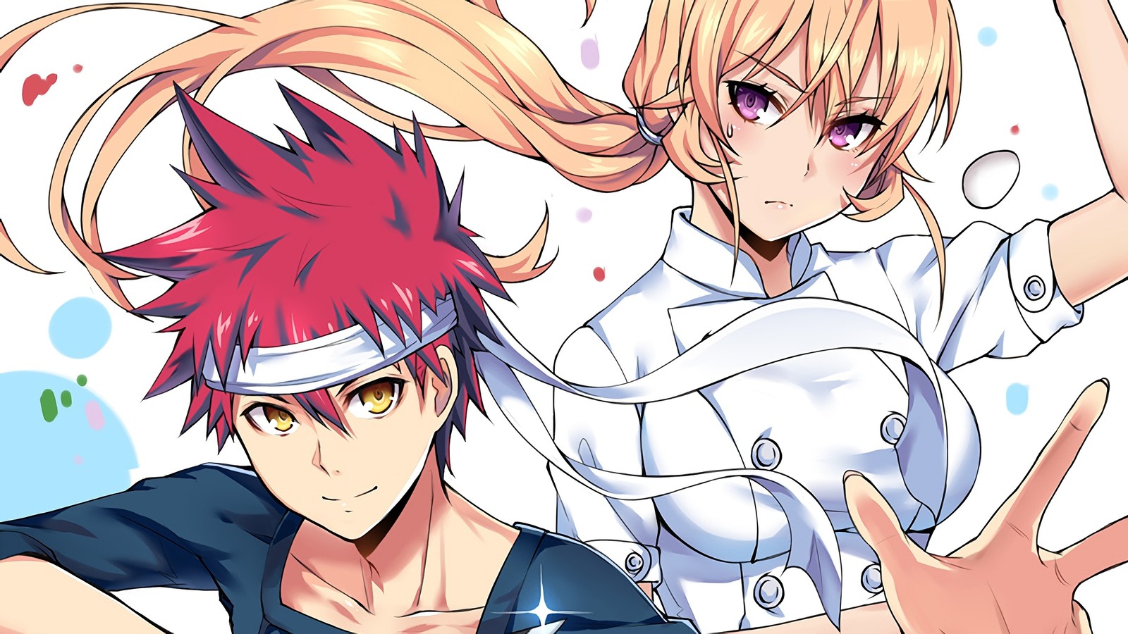 Lade essenskriege, shokugeki no soma, 食戟のソーマ, anime, soma yukihira Hintergrund herunter