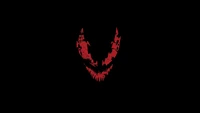 Minimalist Carnage: Iconic Red Symbiote Face