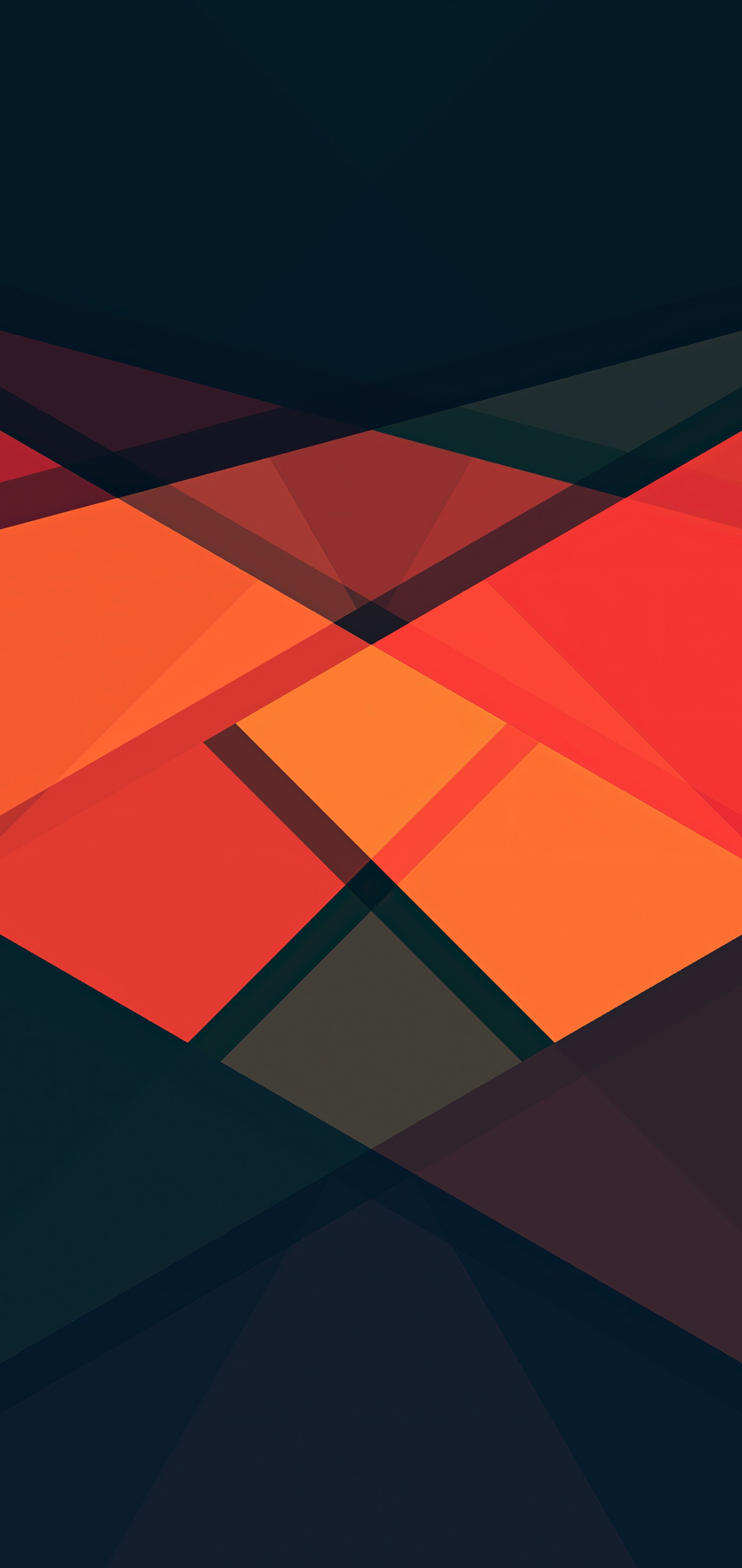 Abstract geometric background with orange and black shapes (orange, art, design, rectangle, triangle)