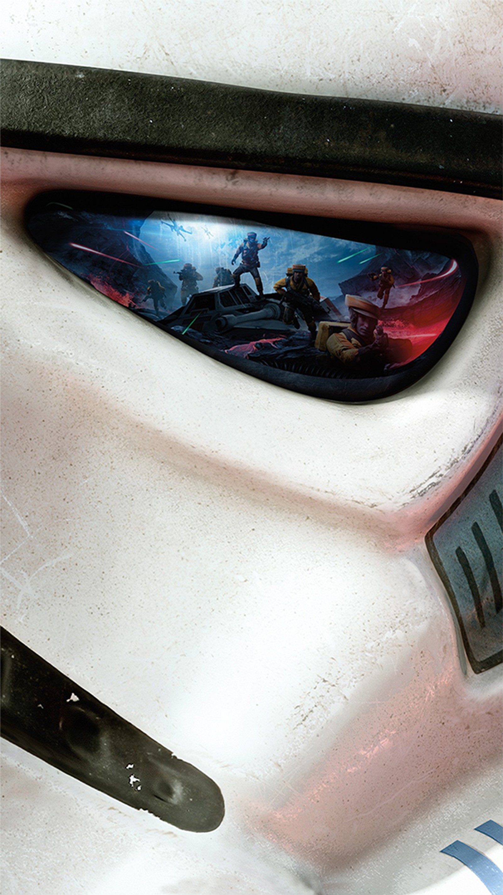 Primer plano de un casco de star wars con un logo de star wars (battlefront, bf, star wars, star wars battlefront)