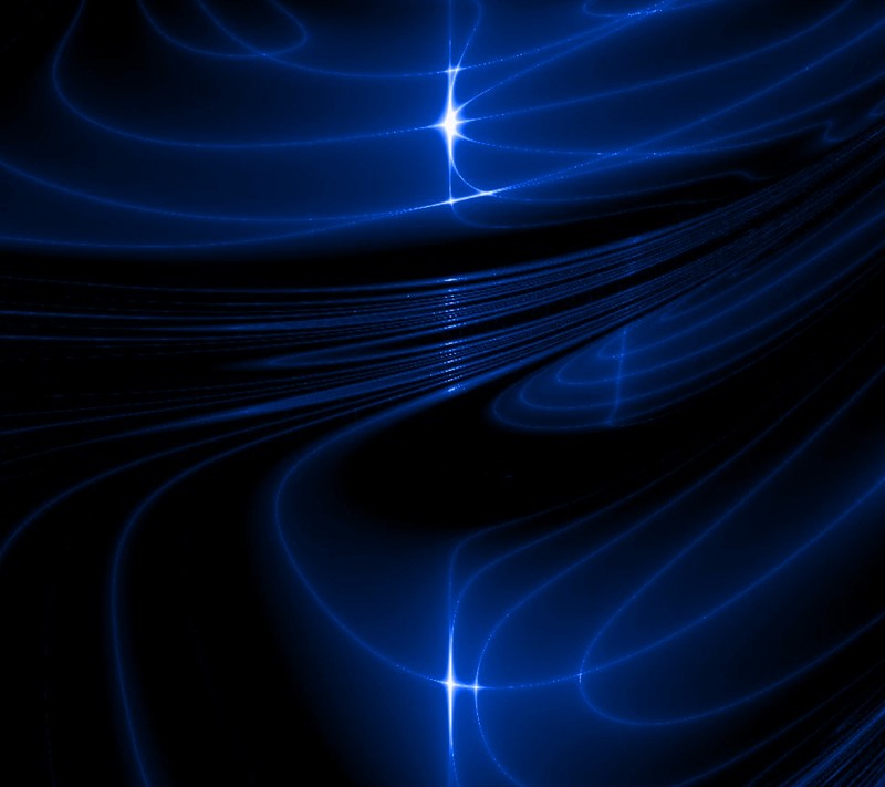 A close up of a blue and black background with a star (blue, sun)