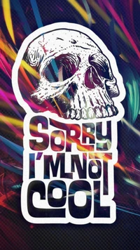 Sorry, I'm Not Cool: Edgy Skull Design