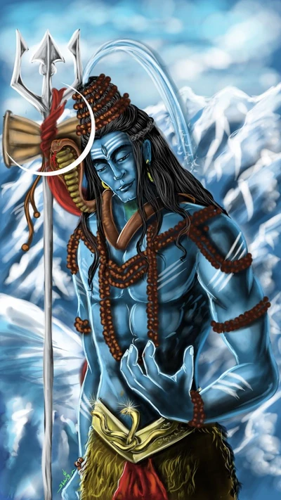 Shiva: Der Göttliche Asket Zwischen den Bergen