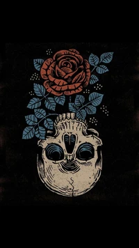 calavera, negro