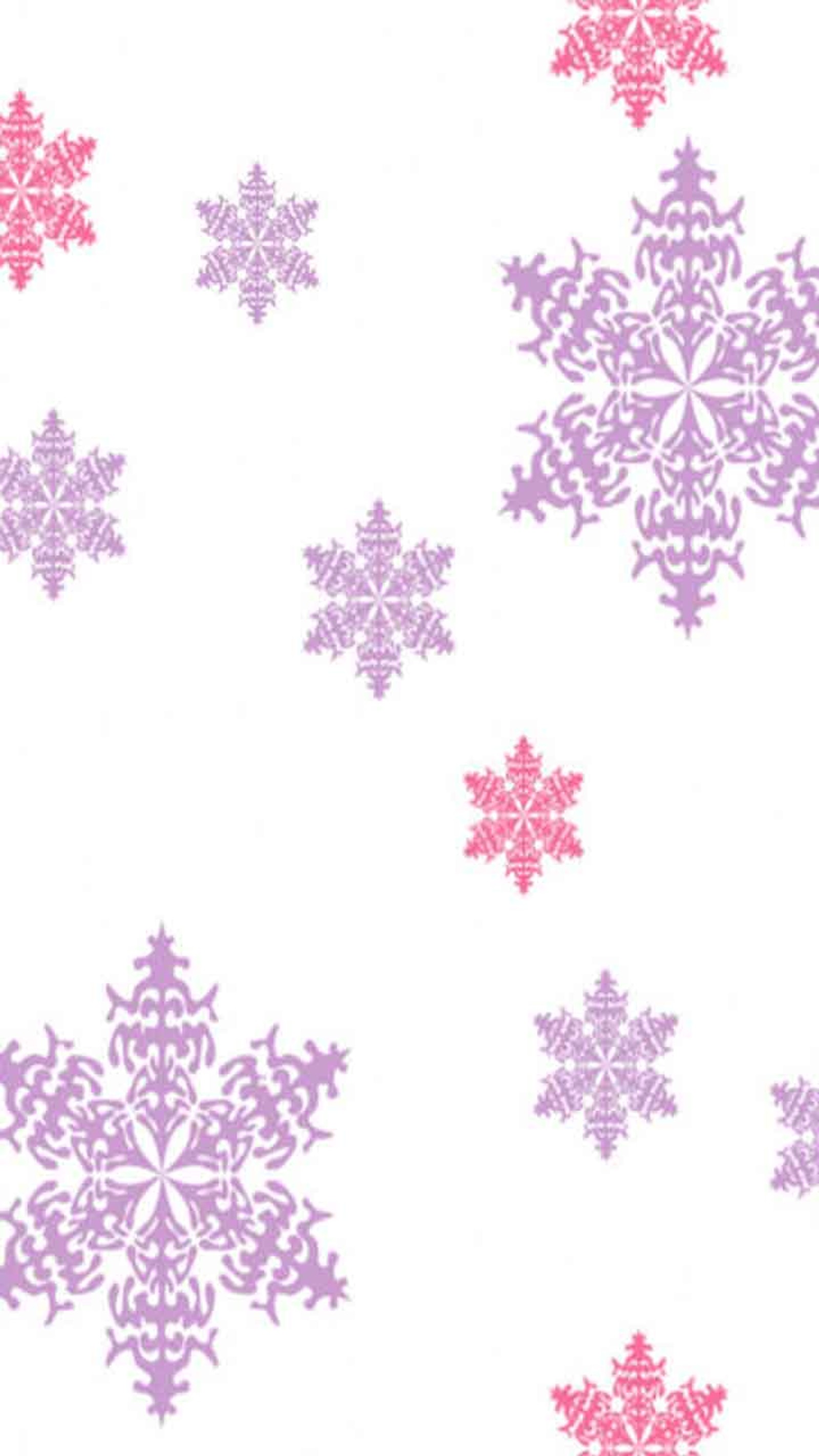 A close up of a snowflake pattern on a white background (purple, snow)