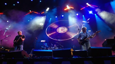 Performance Ao Vivo do Pink Floyd: Uma Experiência de Concerto de Rock Cativante