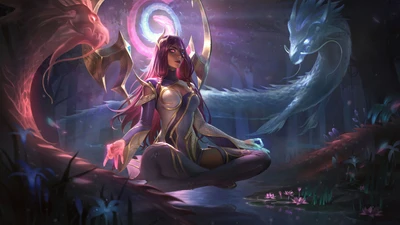 Ruhige Harmonie: Umarmung des Drachenmagiers in League of Legends