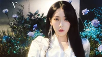 SinB of VIVIZ Surrounded by Ethereal Blooms