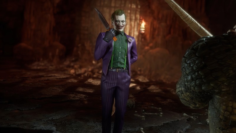 Статуя бэтмена против джокера (джокер, joker, mortal kombat 11, mk11, видеоигра)