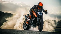 KTM 390 Duke: Corrida de Motocicletas Empolgante em Ação