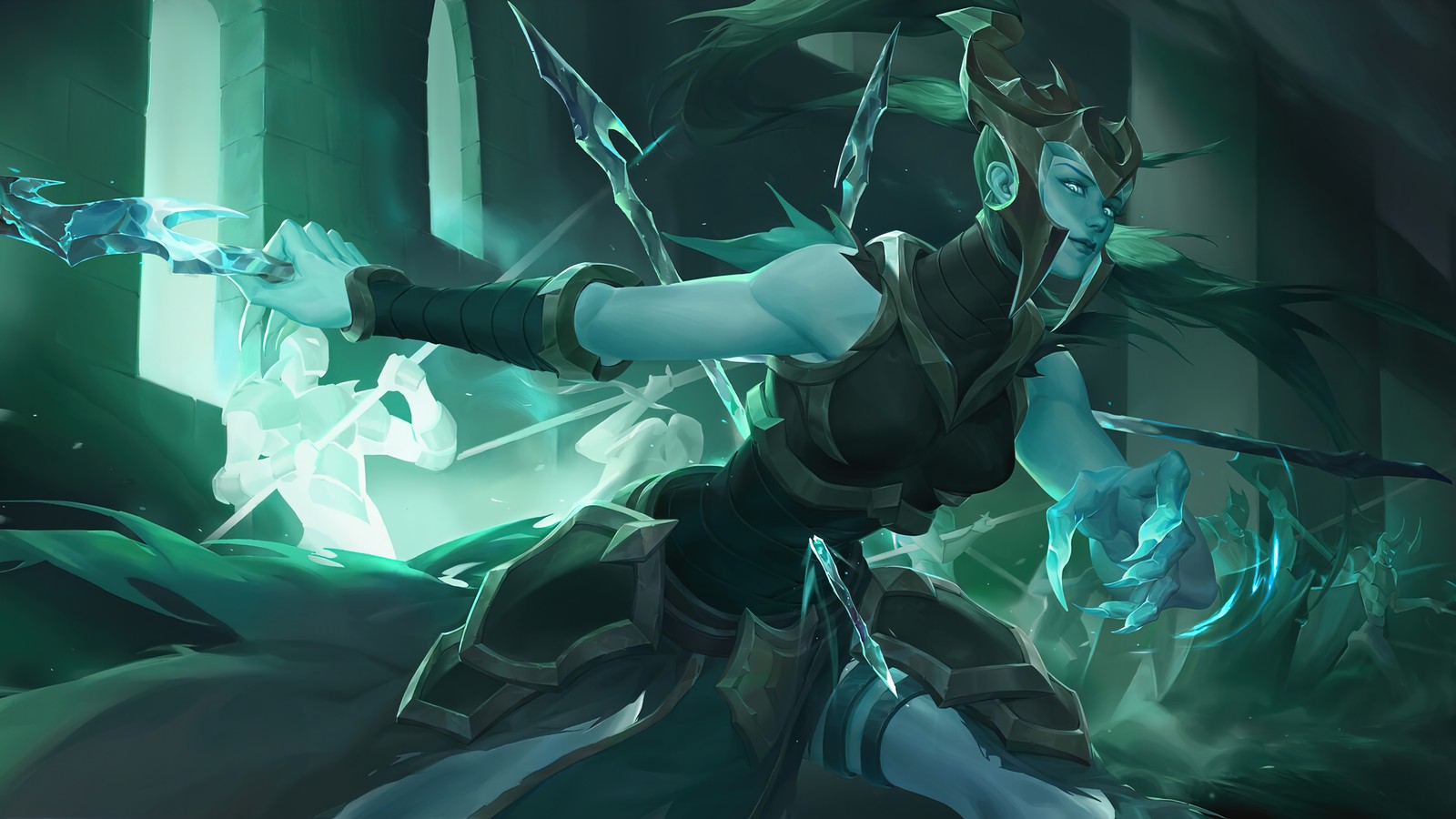 Lade kalista, lol, league of legends, videospiel Hintergrund herunter