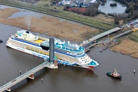 barco de crucero, barco, transporte acuático, vía fluvial, transporte