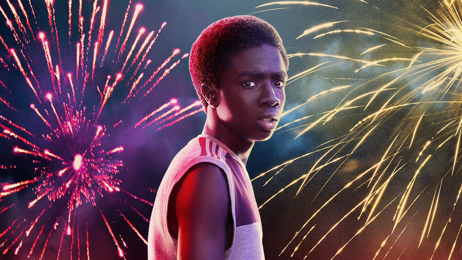 Скачать обои очень странные дела, stranger things, сериал, caleb mclaughlin, лукас синклер