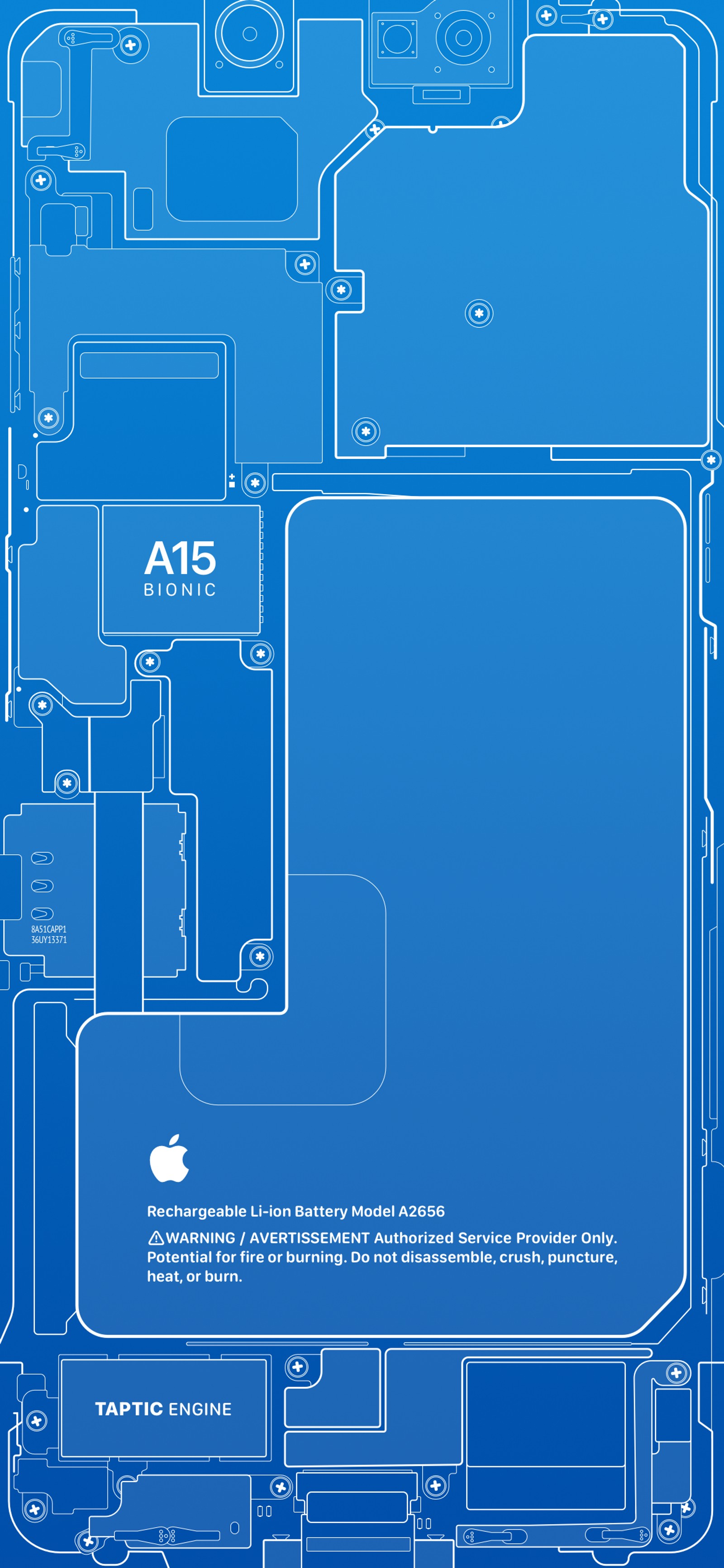 Gros plan d'un plan d'un téléphone sur fond blanc. (pommes, pomme, iphone, parallèles, rectangle)