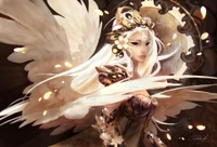 Majestic Angelic Figure in Mythical Elegance