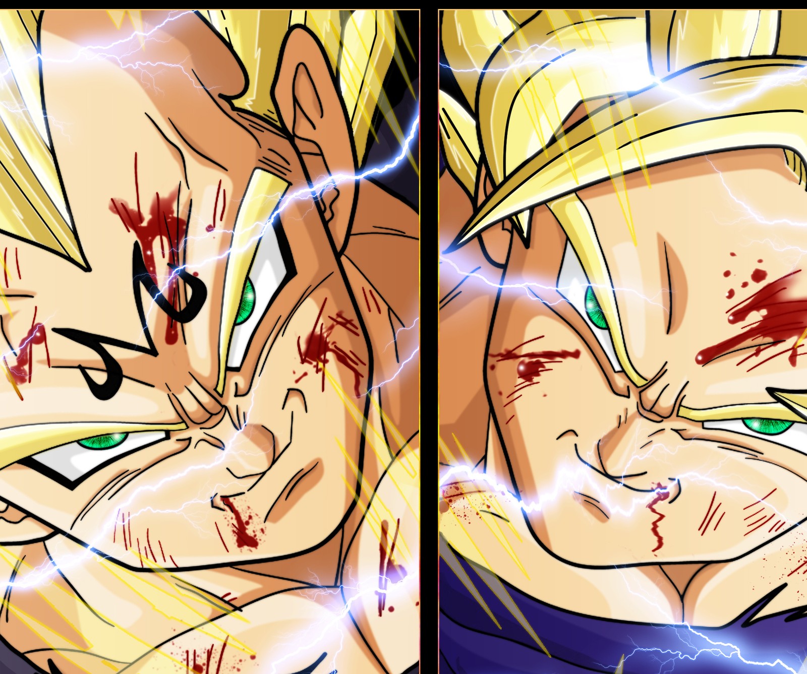 Lade goku, super saiyajin, super saiyan, vegeta Hintergrund herunter