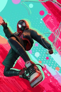 Spider-Man Dynamique : Une Aventure dans le Multivers en Art Vibrant