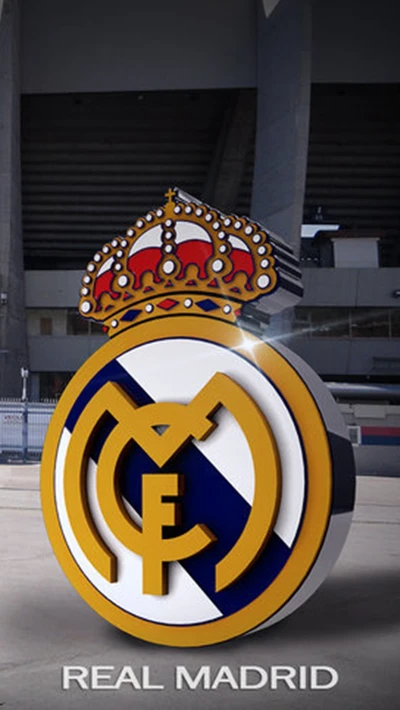 Logotipo do Real Madrid com design de coroa