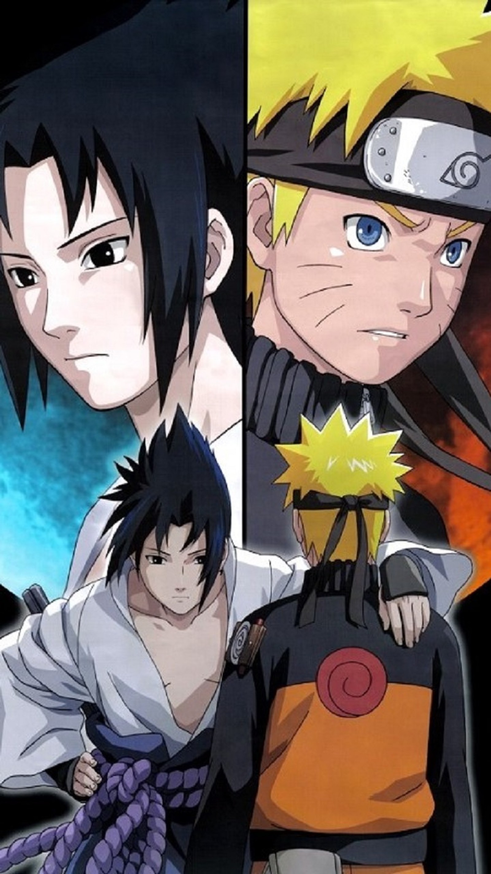 Скачать обои naruto, саске, sasuke, uchiha, узумаки